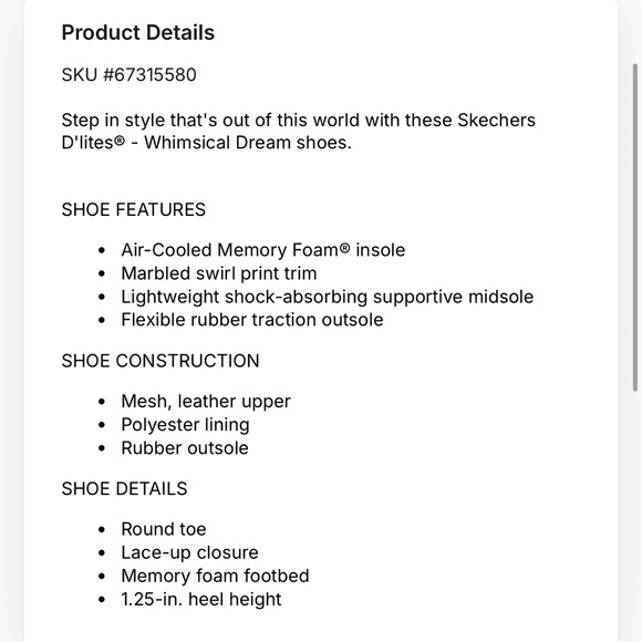 NIB Skechers Womens D'lites® Whimsical Dream Women's Sneakers. Size 7 wide - Picture 5 of 15